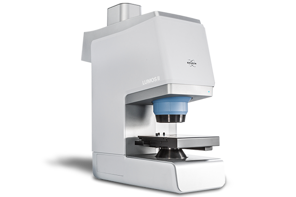 FTIR device LUMOS II in grey color with blue applications. With this device FTIR Detects Counterfeit Electronics.